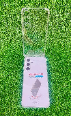 Picture of Samsung A35 5G Soft Transparent Shockproof TPU Back Case with Watercolor Design and Camera Bumper Protection