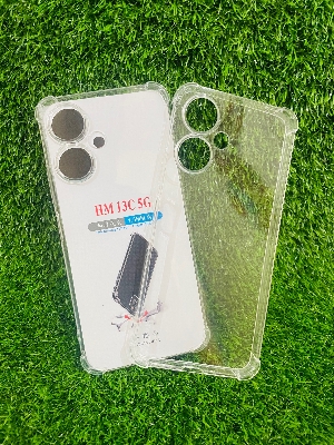Picture of For Redmi 13C (5G) Soft Transparent Shockproof Tpu Back Case/Cover  Water Colour, With Camera Bumper protection.