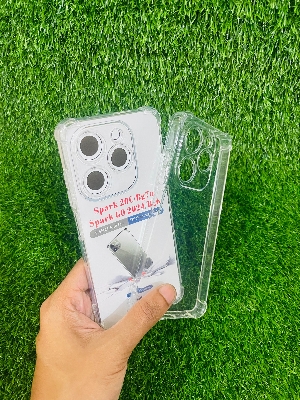 Picture of For Spark 20C/ Spark GO 2024/Bg6 Soft Transparent Shockproof Tpu Back Case/Cover  Water Colour, With Camera Bumper protection.