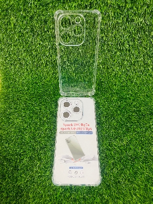 Picture of For Spark 20C/ Spark GO 2024/Bg6 Soft Transparent Shockproof Tpu Back Case/Cover  Water Colour, With Camera Bumper protection.