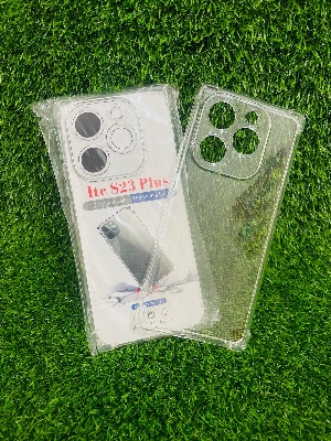 Picture of For Itel S23 Plus Soft Transparent Shockproof Tpu Back Case/Cover  Water Colour, With Camera Bumper protection.