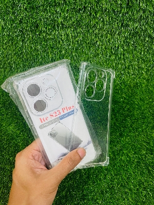 Picture of For Itel S23 Plus Soft Transparent Shockproof Tpu Back Case/Cover  Water Colour, With Camera Bumper protection.