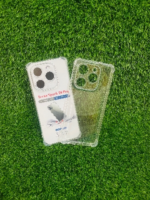 Picture of For Tecno Spark 20 Pro, Soft Transparent Shockproof Tpu Back Case/Cover  Water Colour, With Camera Bumper protection.