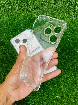 Picture of For Tecno Spark 20 Pro, Soft Transparent Shockproof Tpu Back Case/Cover  Water Colour, With Camera Bumper protection.