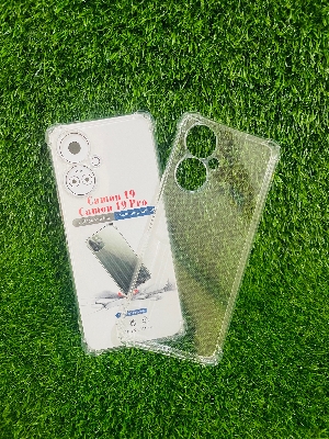 Picture of For Camon 19 Camon 19 Pro Soft Transparent Shockproof Tpu Back Case/Cover  Water Colour, With Camera Bumper protection.