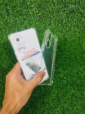 Picture of For Camon 19 Camon 19 Pro Soft Transparent Shockproof Tpu Back Case/Cover  Water Colour, With Camera Bumper protection.