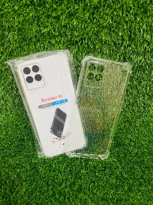 Picture of For Realme 8i/Narzo 50 Soft Transparent Shockproof Tpu Back Case/Cover  Water Colour, With Camera Bumper protection.
