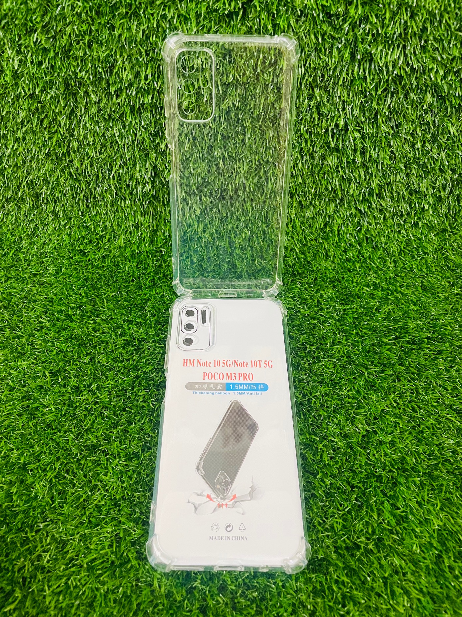 Picture of For Redmi Note 10 5G/Note 10T 5G POCO M3 PRO Soft Transparent Shockproof Tpu Back Case/Cover  Water Colour, With Camera Bumper protection.