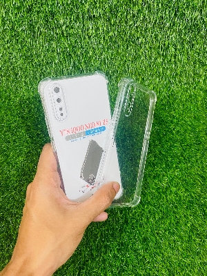 Picture of For Vivo S1/Y7S Soft Transparent Shockproof Tpu Back Case/Cover  Water Colour, With Camera Bumper protection.