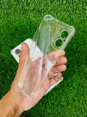 Picture of For Realme C67 (4G) Soft Transparent Shockproof Tpu Back Case/Cover  Water Colour, With Camera Bumper protection.