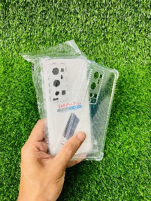 Picture of For Vivo X60 Pro Plus Soft Transparent Shockproof Tpu Back Case/Cover  Water Colour, With Camera Bumper protection.