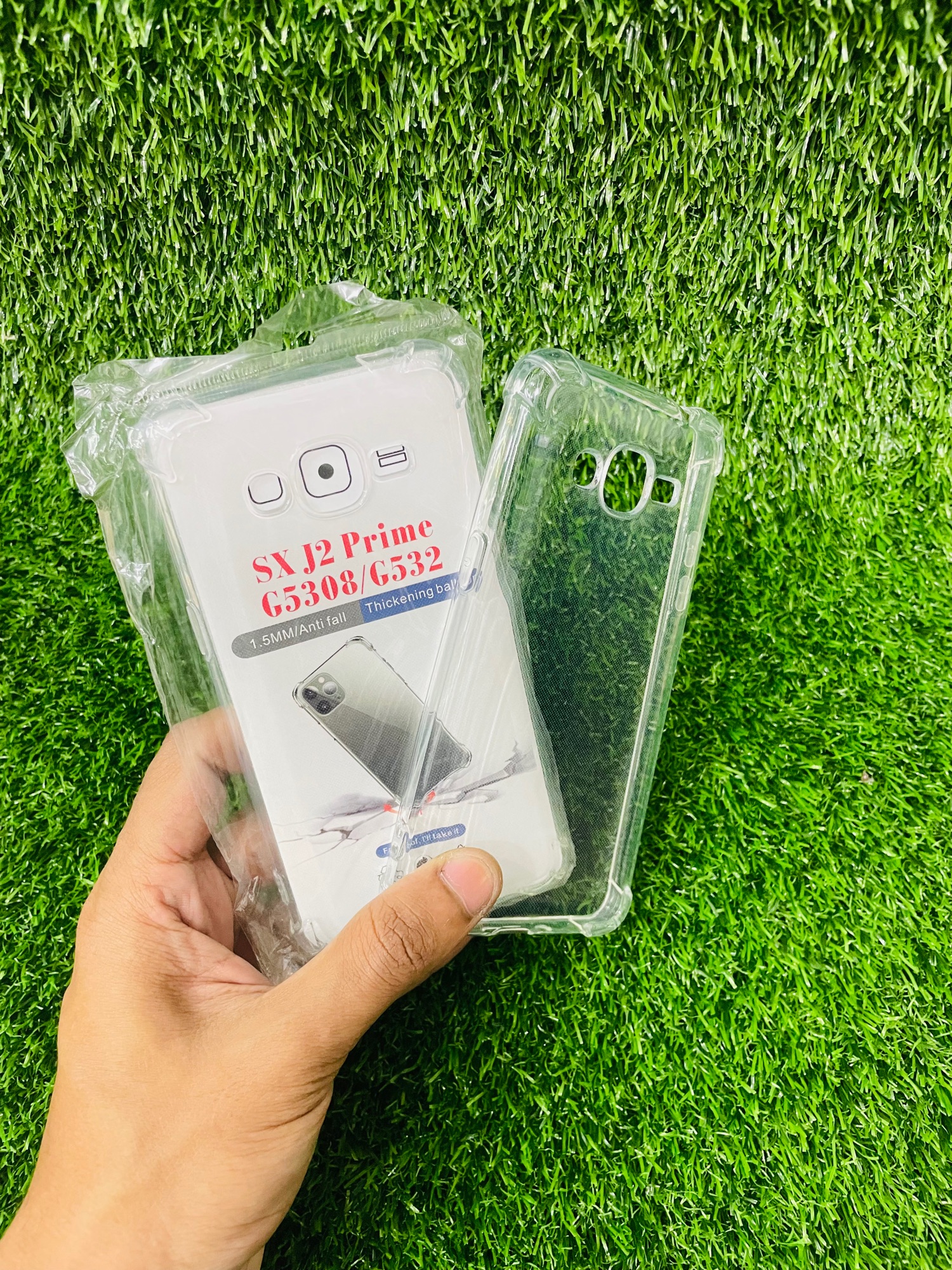 Picture of For Samsung J2 Prime /G530/G532 Soft Transparent Shockproof Tpu Back Case/Cover  Water Colour, With Camera Bumper protection.