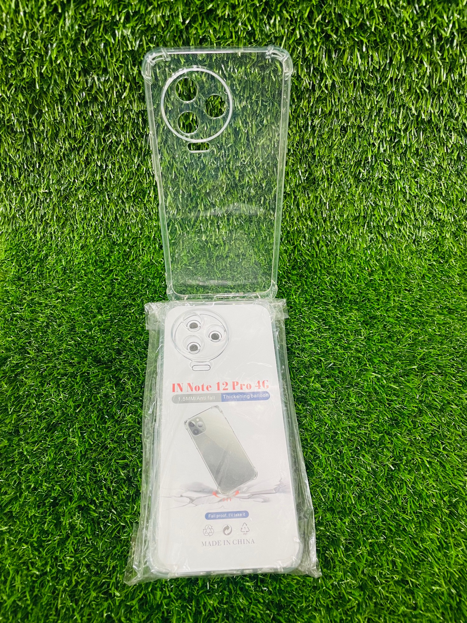 Picture of For Infinix Note 12 Pro (4G) Soft Transparent Shockproof Tpu Back Case/Cover  Water Colour, With Camera Bumper protection.