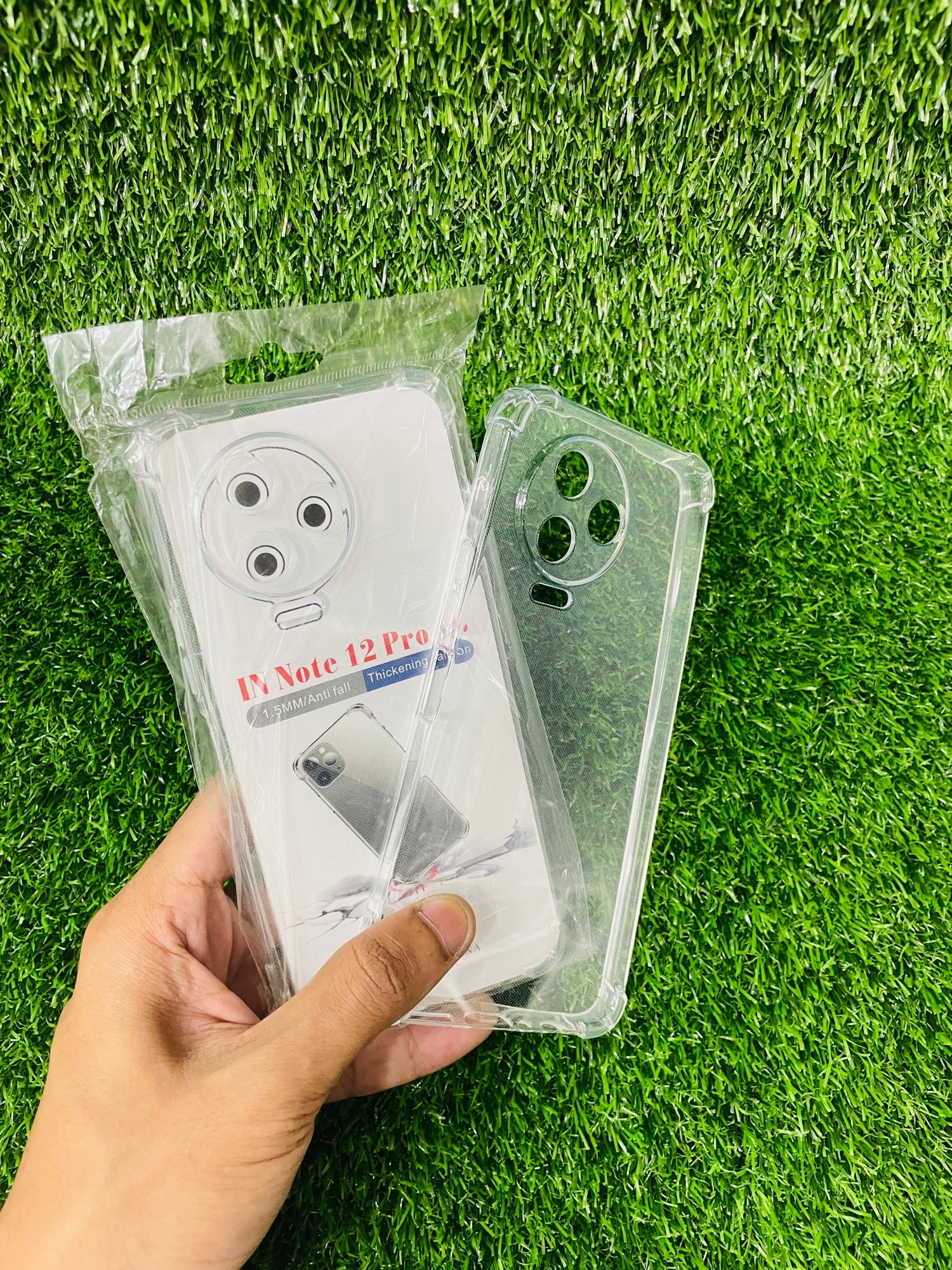 Picture of For Infinix Note 12 Pro (4G) Soft Transparent Shockproof Tpu Back Case/Cover  Water Colour, With Camera Bumper protection.