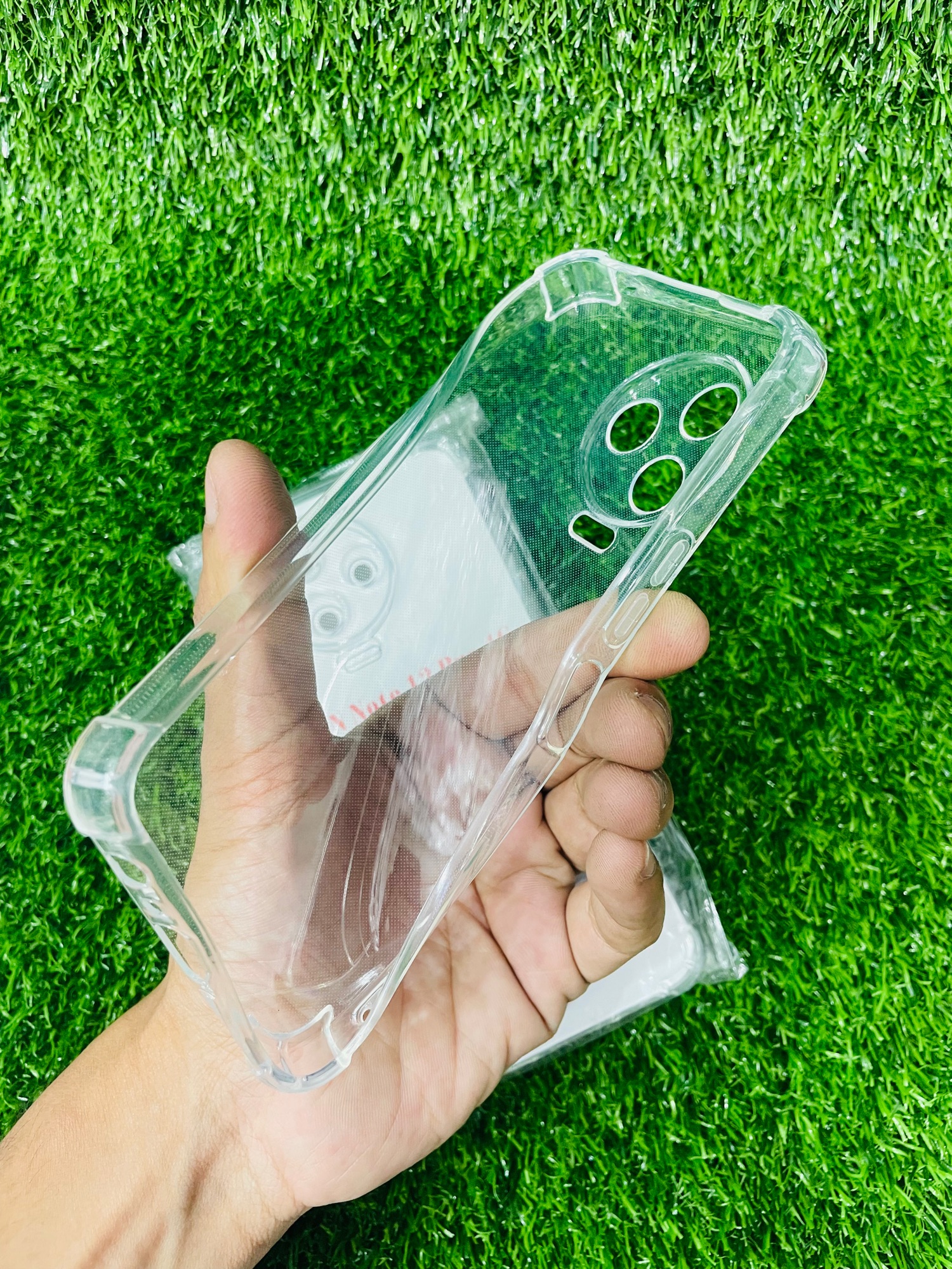 Picture of For Infinix Note 12 Pro (4G) Soft Transparent Shockproof Tpu Back Case/Cover  Water Colour, With Camera Bumper protection.