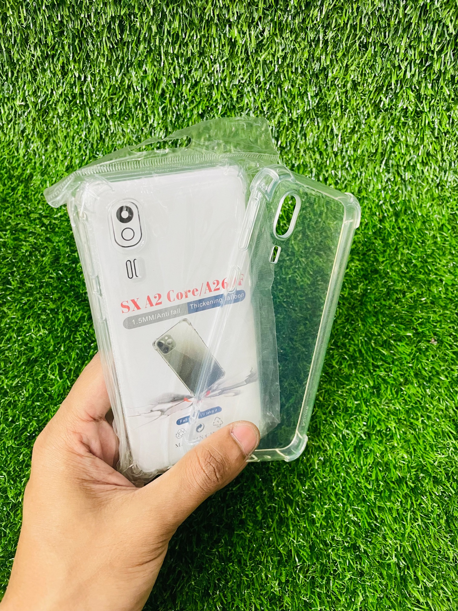 Picture of For Samsung A2 Core/A260F Soft Transparent Shockproof Tpu Back Case/Cover  Water Colour, With Camera Bumper protection.