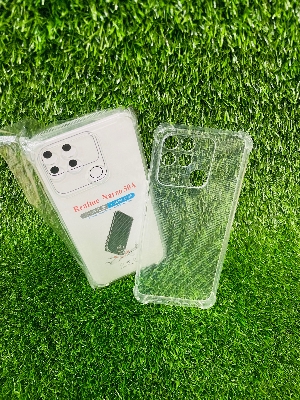 Picture of For Realme Narzo 50A Soft Transparent Shockproof Tpu Back Case/Cover  Water Colour, With Camera Bumper protection.