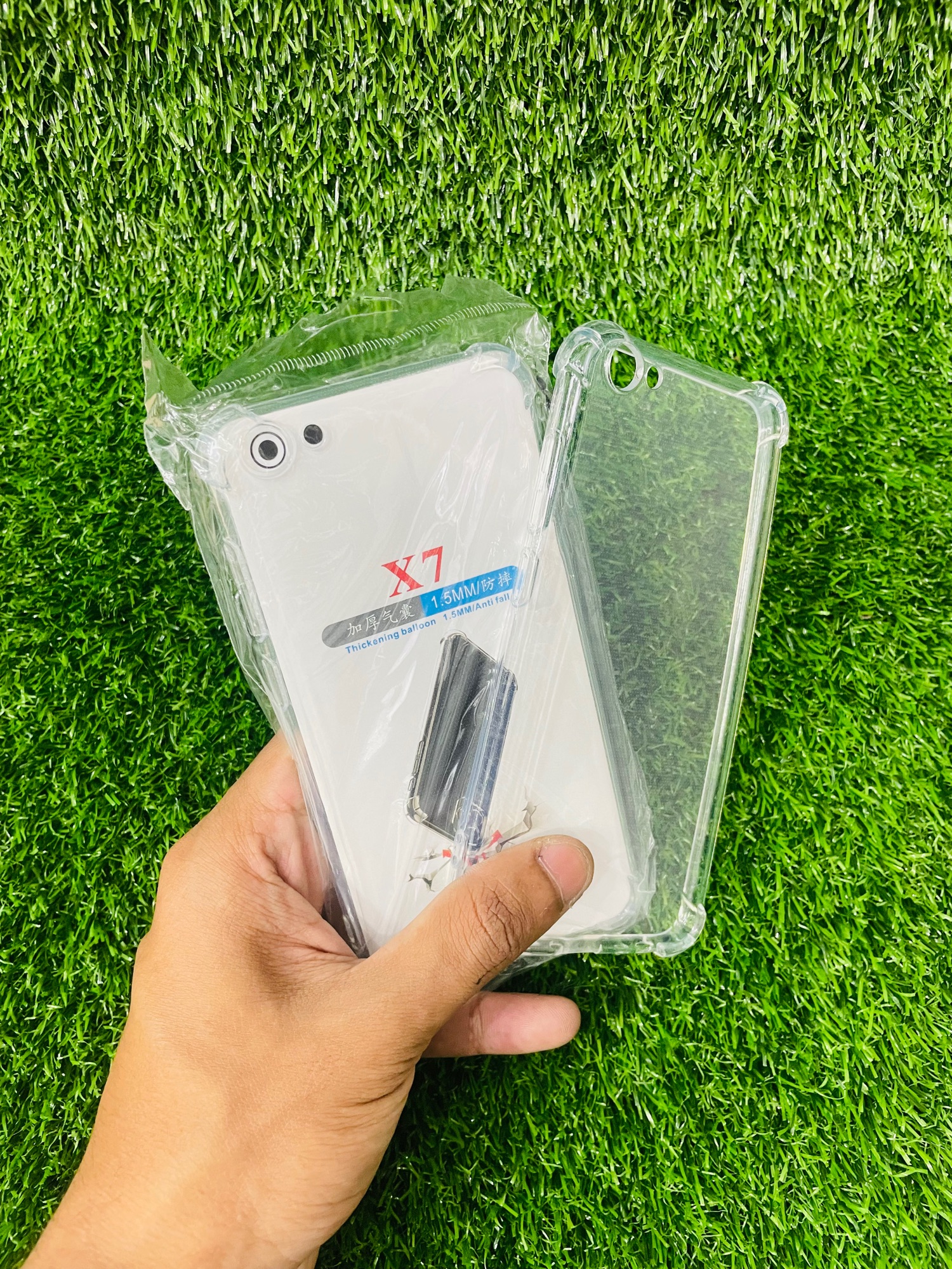 Picture of For Vivo X7 Soft Transparent Shockproof Tpu Back Case/Cover  Water Colour, With Camera Bumper protection.