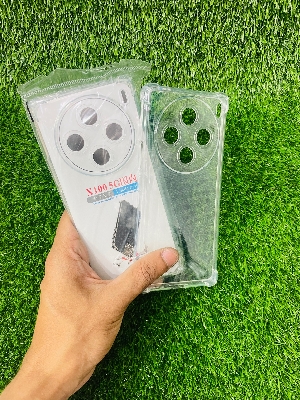 Picture of For Vivo X100 (5G) Soft Transparent Shockproof Tpu Back Case/Cover  Water Colour, With Camera Bumper protection.