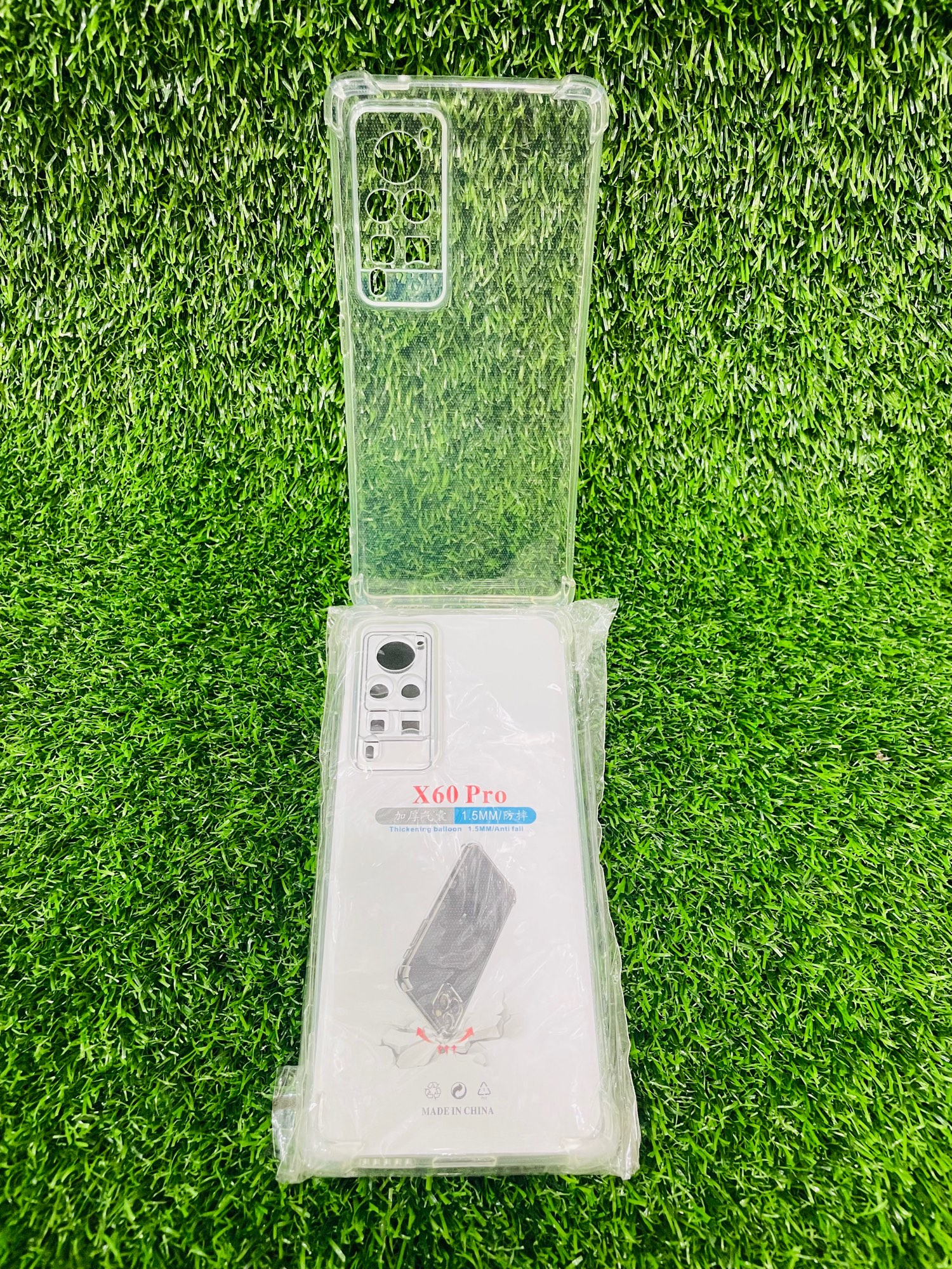 Picture of For Vivo X60 pro Soft Transparent Shockproof Tpu Back Case/Cover  Water Colour, With Camera Bumper protection.