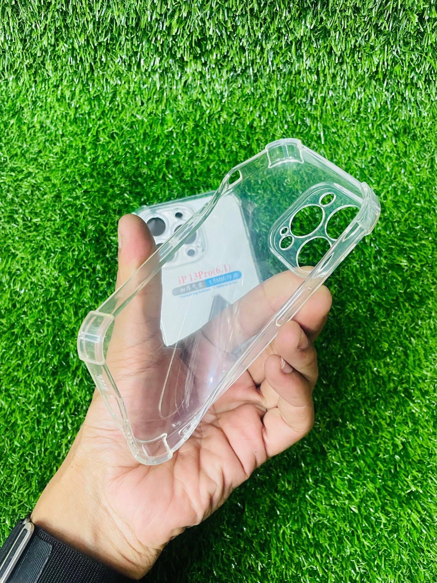 Picture of For IPhone 13Pro Soft Transparent Shockproof Tpu Back Case/Cover  Water Colour, With Camera Bumper protection.