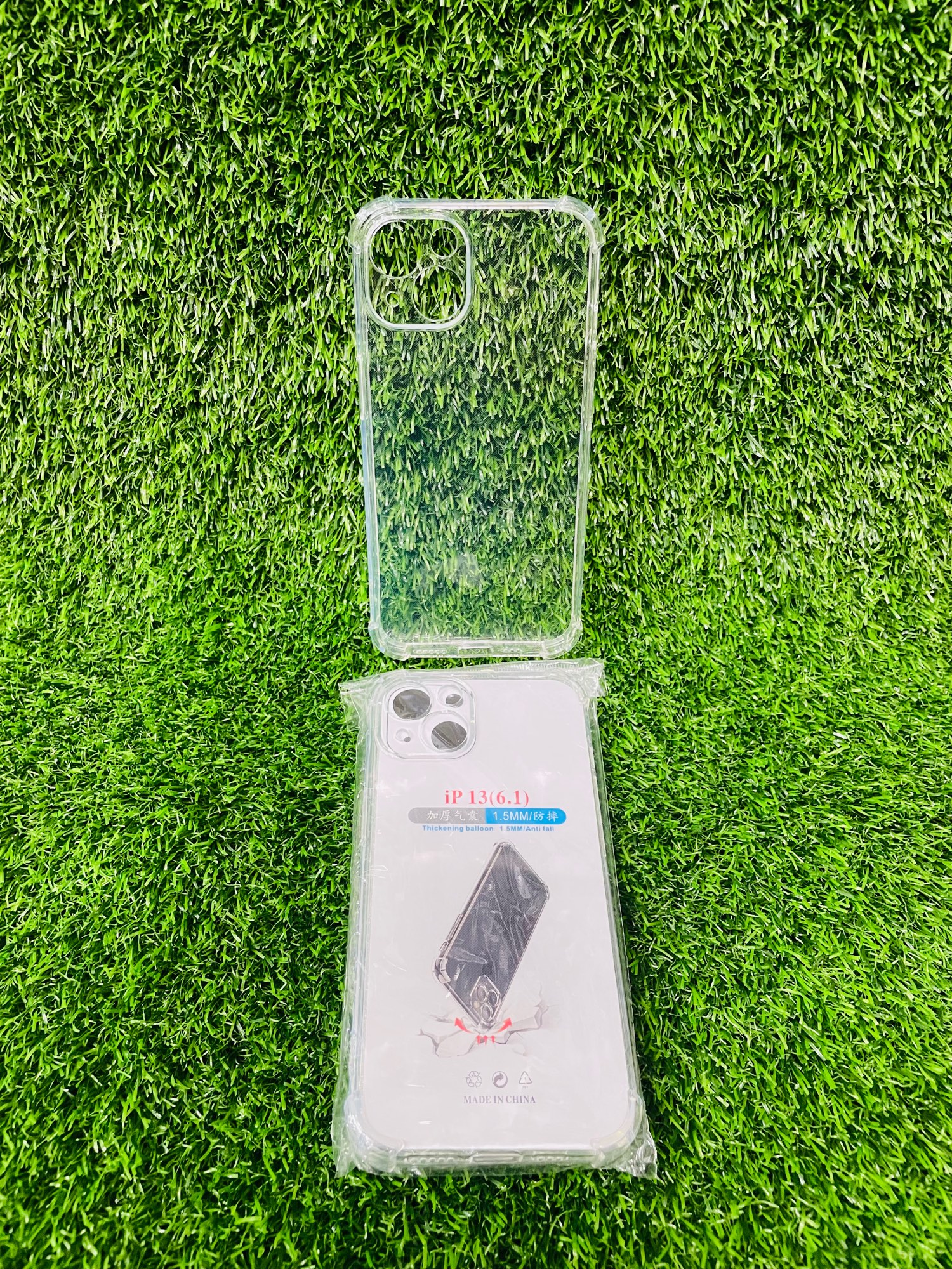 Picture of For IPhone 13 Soft Transparent Shockproof Tpu Back Case/Cover  Water Colour, With Camera Bumper protection.