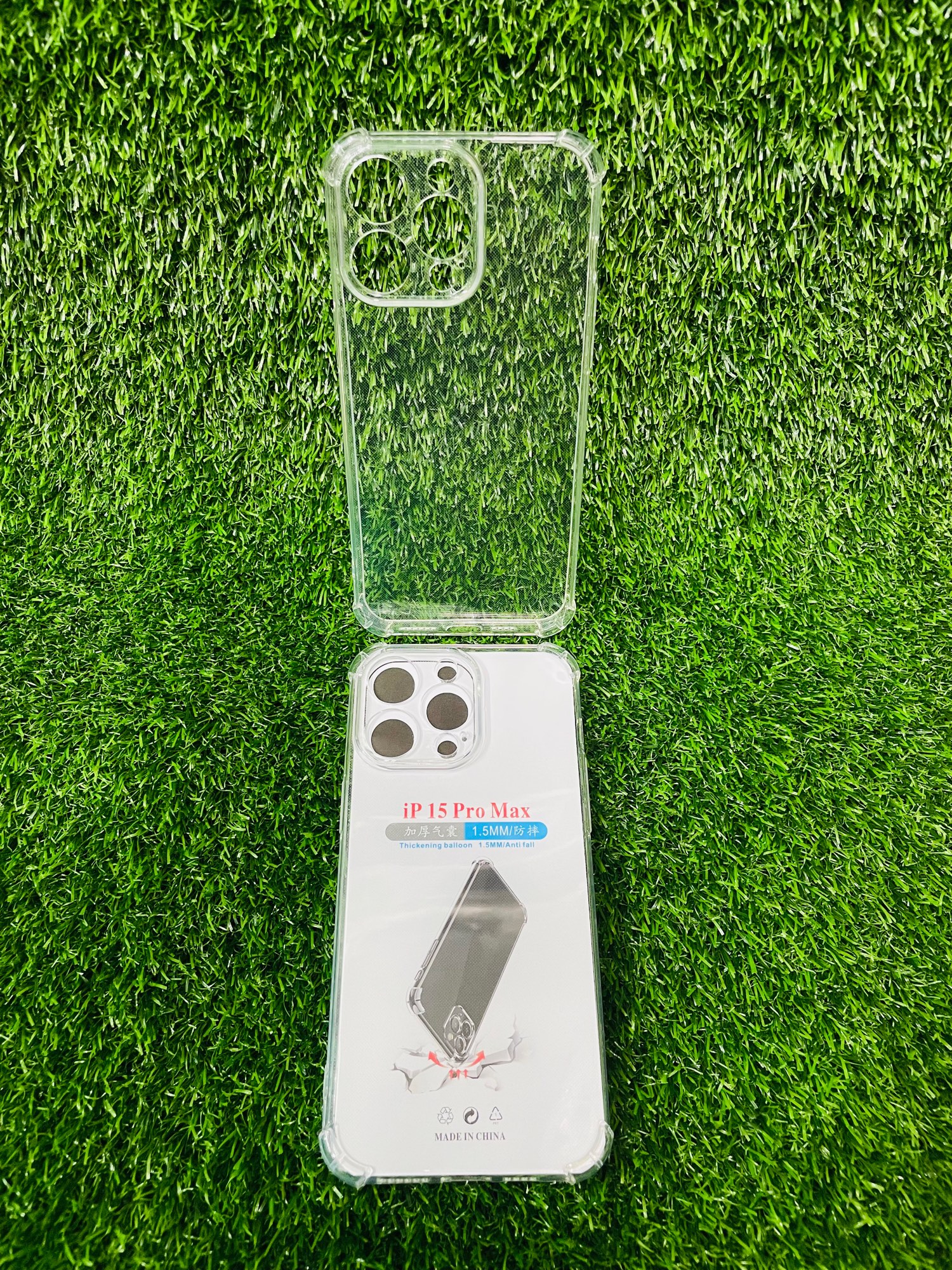 Picture of For IPhone 15 Pro Max Soft Transparent Shockproof Tpu Back Case/Cover  Water Colour, With Camera Bumper protection.