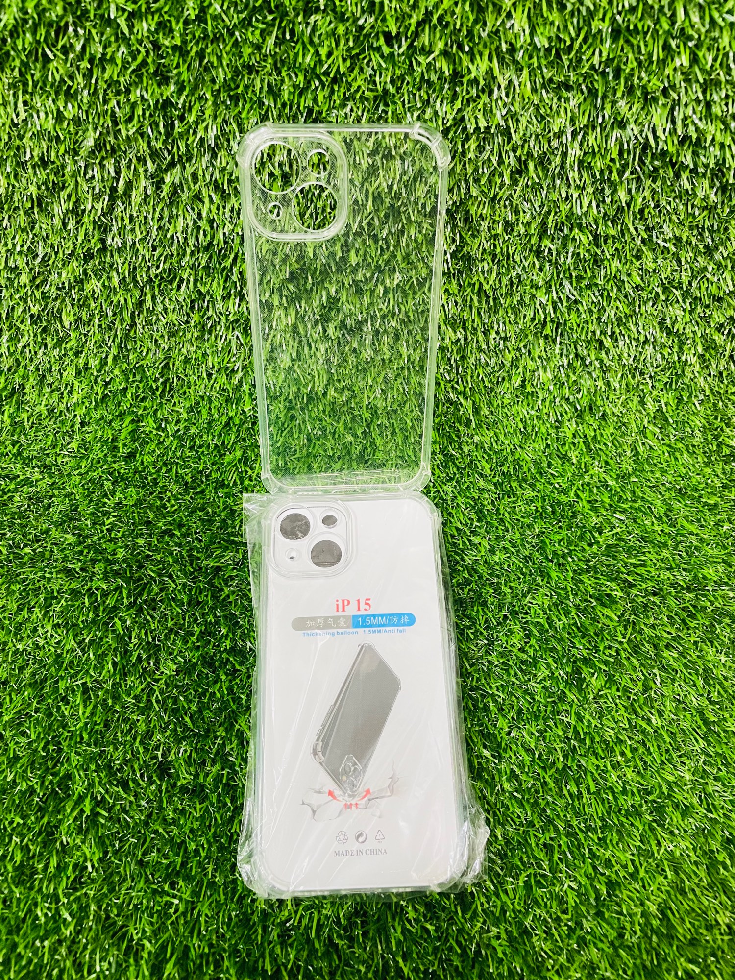 Picture of For iPhone 15 Soft Transparent Shockproof Tpu Back Case/Cover  Water Colour, With Camera Bumper protection.