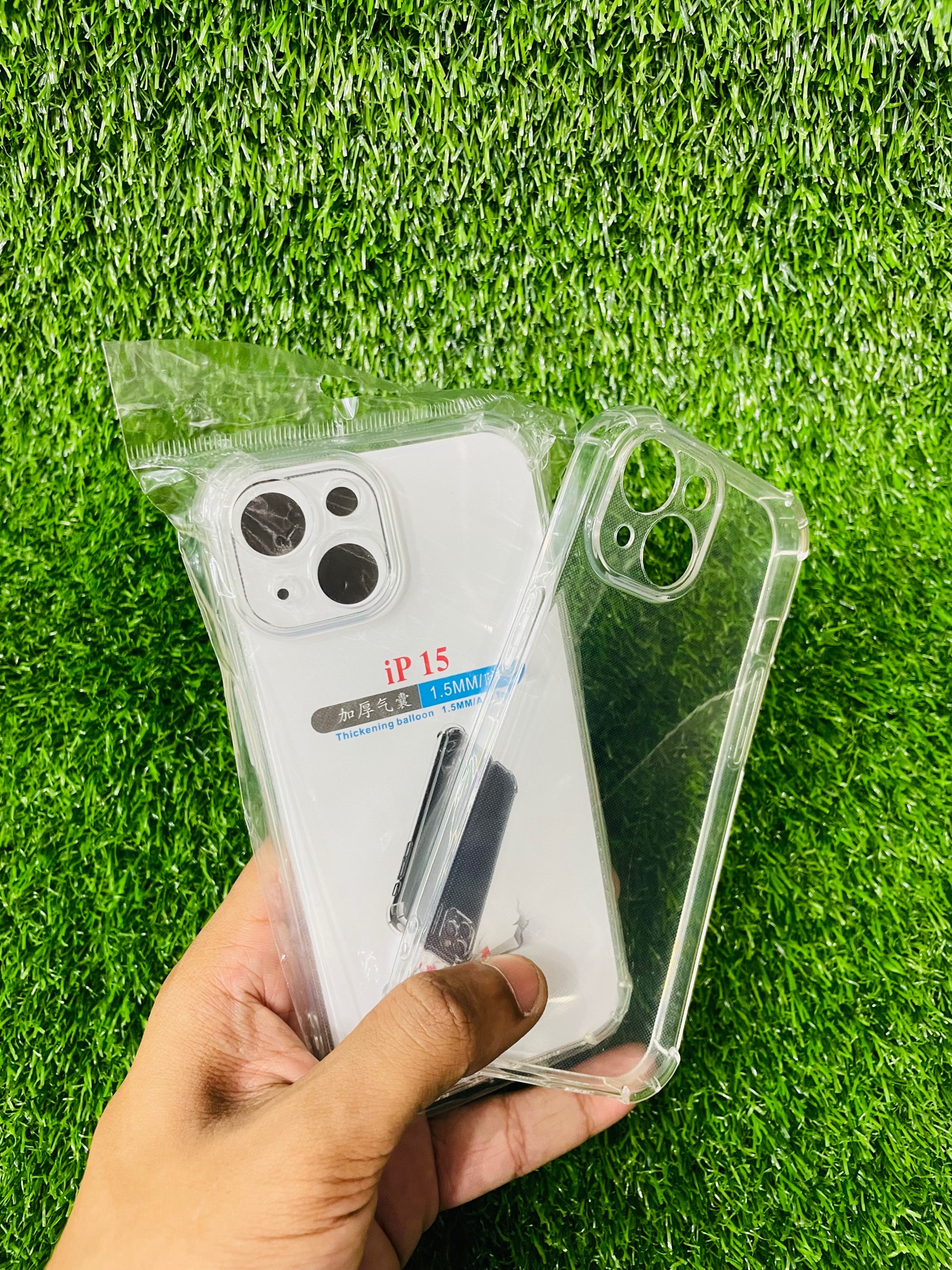 Picture of For iPhone 15 Soft Transparent Shockproof Tpu Back Case/Cover  Water Colour, With Camera Bumper protection.