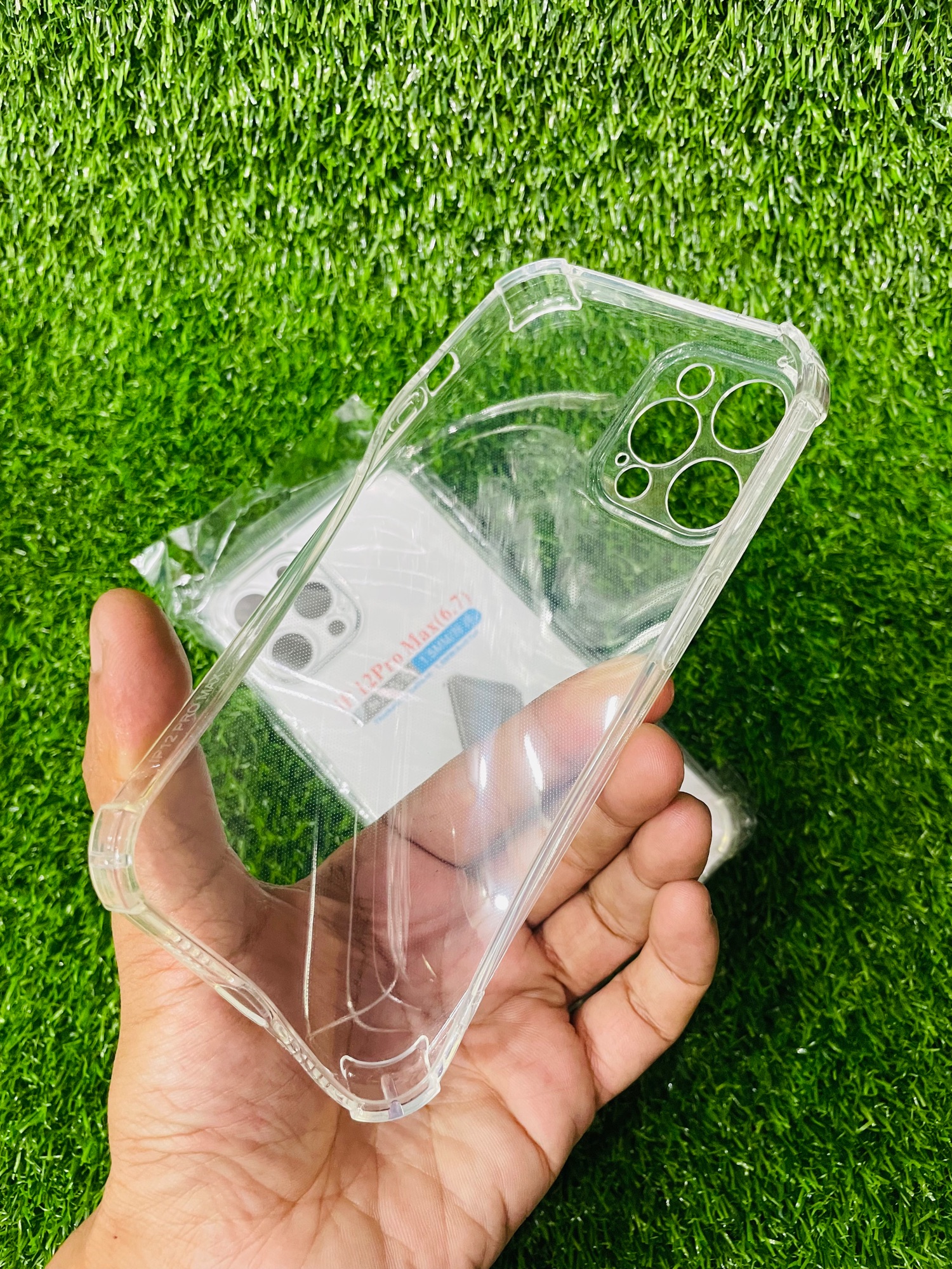 Picture of For Iphone 12 pro Max Soft Transparent Shockproof Tpu Back Case/Cover  Water Colour, With Camera Bumper protection.