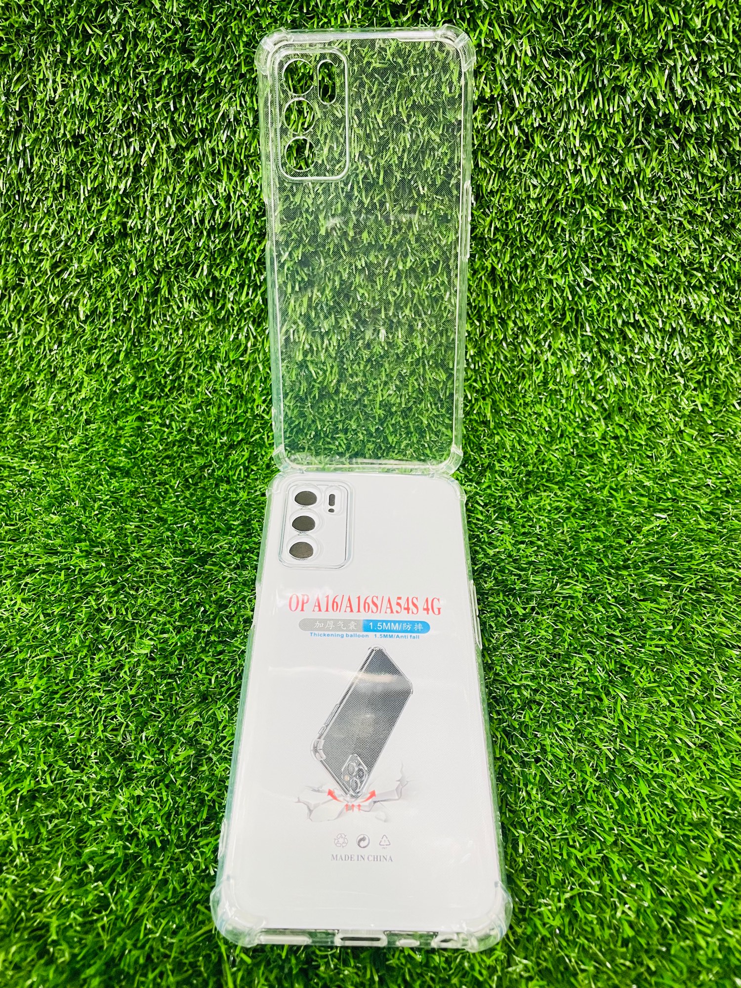 Picture of For Oppo A16/A16S/A54S 4G Soft Transparent Shockproof Tpu Back Case/Cover  Water Colour, With Camera Bumper protection.