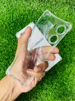 Picture of For Vivo V29e (Indian)Soft Transparent Shockproof Tpu Back Case/Cover  Water Colour, With Camera Bumper protection.