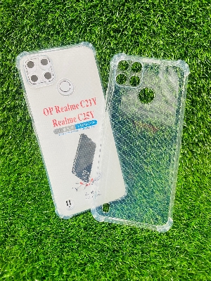 Picture of For Realme C21Y/Realme C25Y Soft Transparent Shockproof Tpu Back Case/Cover  Water Colour, With Camera Bumper protection.