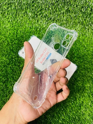 Picture of For Realme C21Y/Realme C25Y Soft Transparent Shockproof Tpu Back Case/Cover  Water Colour, With Camera Bumper protection.