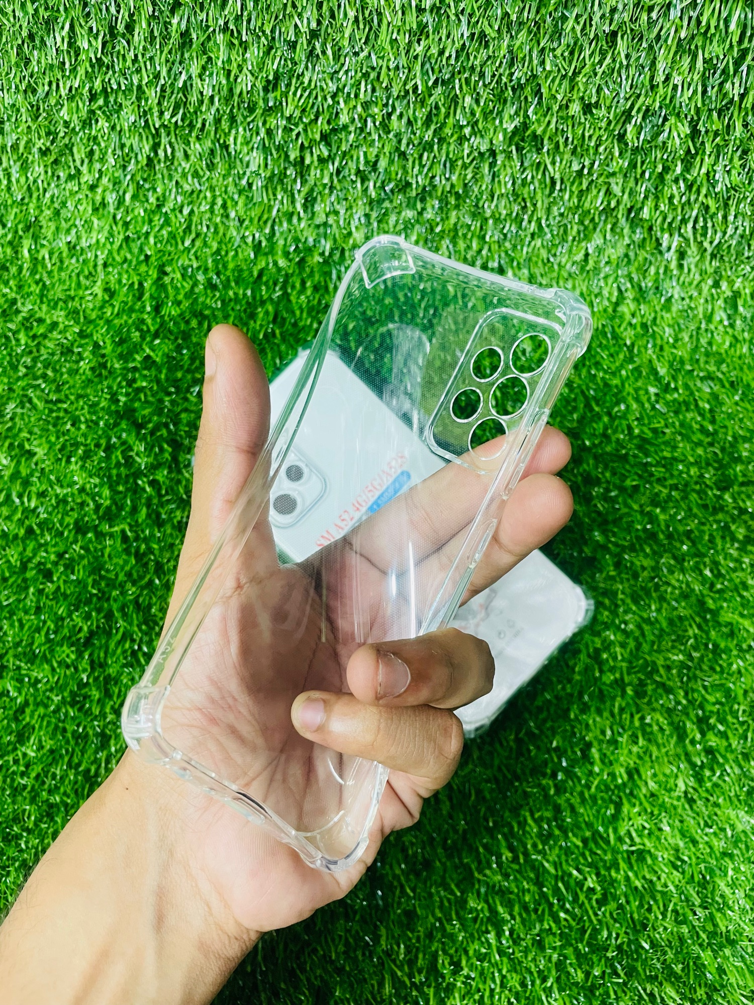 Picture of For Samsung A52 4G/5G/A52S Soft Transparent Shockproof Tpu Back Case/Cover  Water Colour, With Camera Bumper protection.