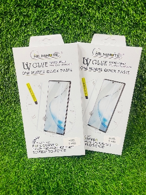 Picture of For PIXEL 7 PRO ONE MINUTE QUICK PASTE Full Screen 3D UV Curved Tempered Glass