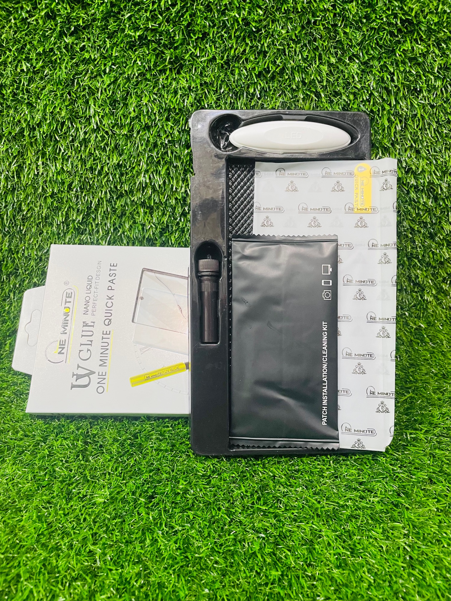 Picture of For PIXEL 6 PRO,ONE MINUTE QUICK PASTE Full Screen 3D UV Curved Tempered Glass