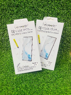 Picture of For SAMSUNG S10 ONE MINUTE QUICK PASTE Full Screen 3D UV Curved Tempered Glass