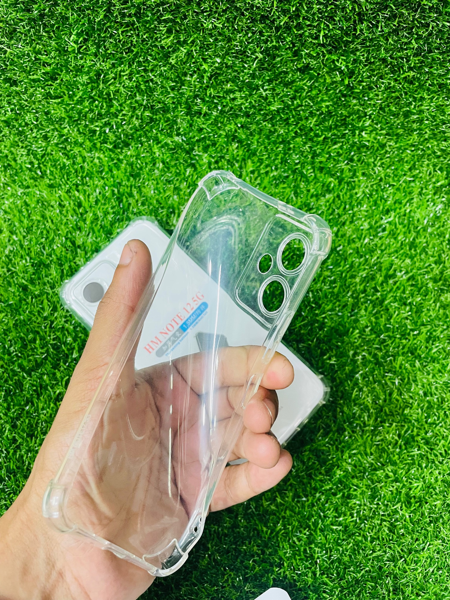 Picture of For Redmi Note 12 (5G) Soft Transparent Shockproof Tpu Back Case/Cover  Water Colour, With Camera Bumper protection.