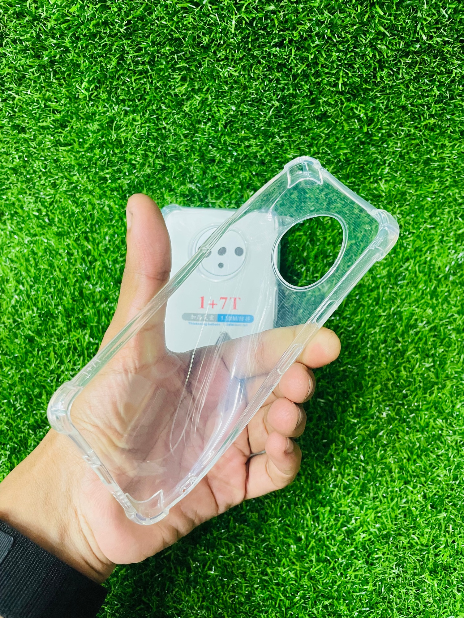 Picture of For 1+7T Soft Transparent Shockproof Tpu Back Case/Cover  Water Colour, With Camera Bumper protection.