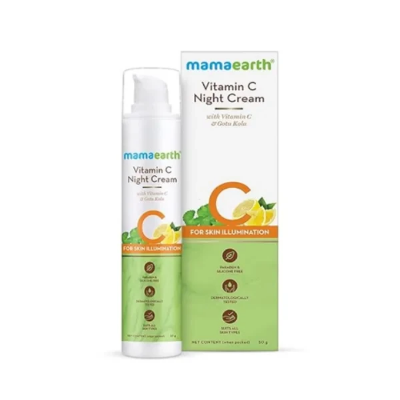 Mamaearth Vitamin C Night Cream 50g Cosmetic Shopping Zone online shop bangladeshothoba.com