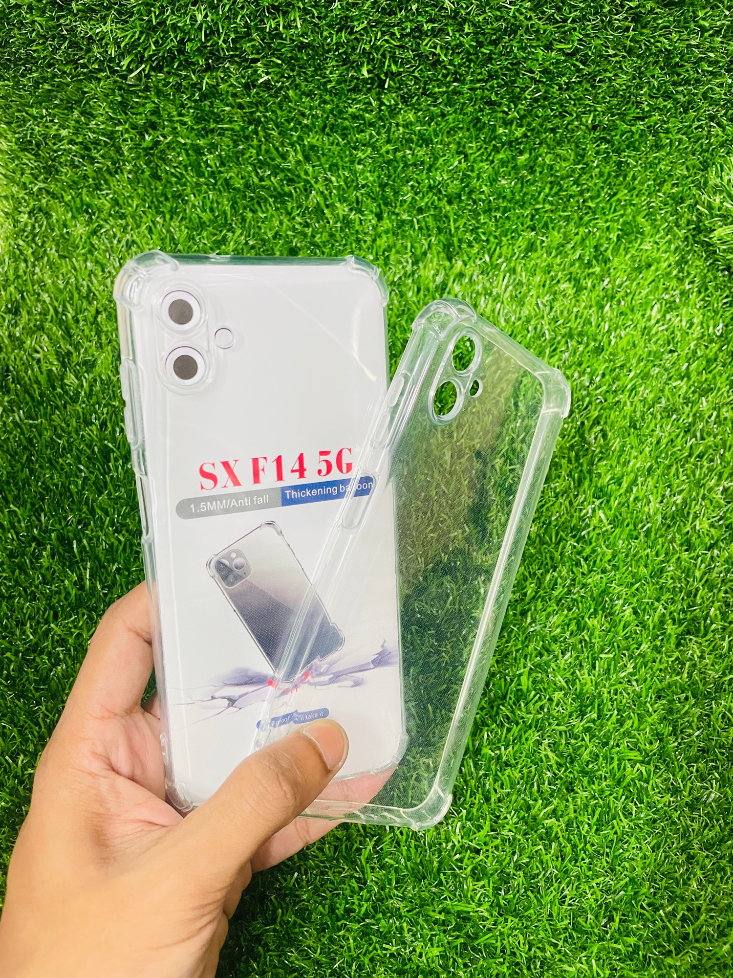 Picture of For Samsung F14 (5G)Soft Transparent Shockproof Tpu Back Case/Cover  Water Colour, With Camera Bumper protection.
