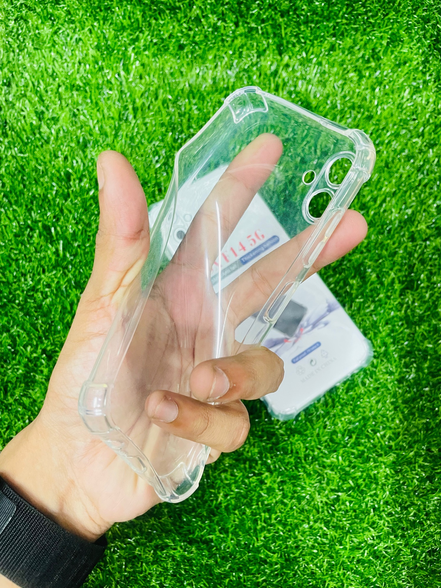 Picture of For Samsung F14 (5G)Soft Transparent Shockproof Tpu Back Case/Cover  Water Colour, With Camera Bumper protection.