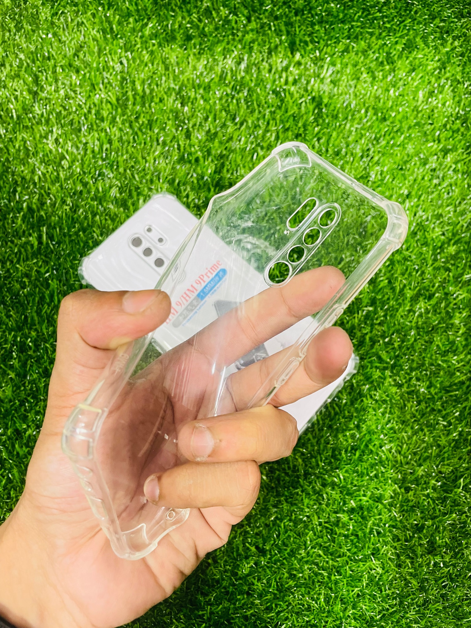 Picture of For Redmi 9/Redmi 9Prime Soft Transparent Shockproof Tpu Back Case/Cover  Water Colour, With Camera Bumper protection.