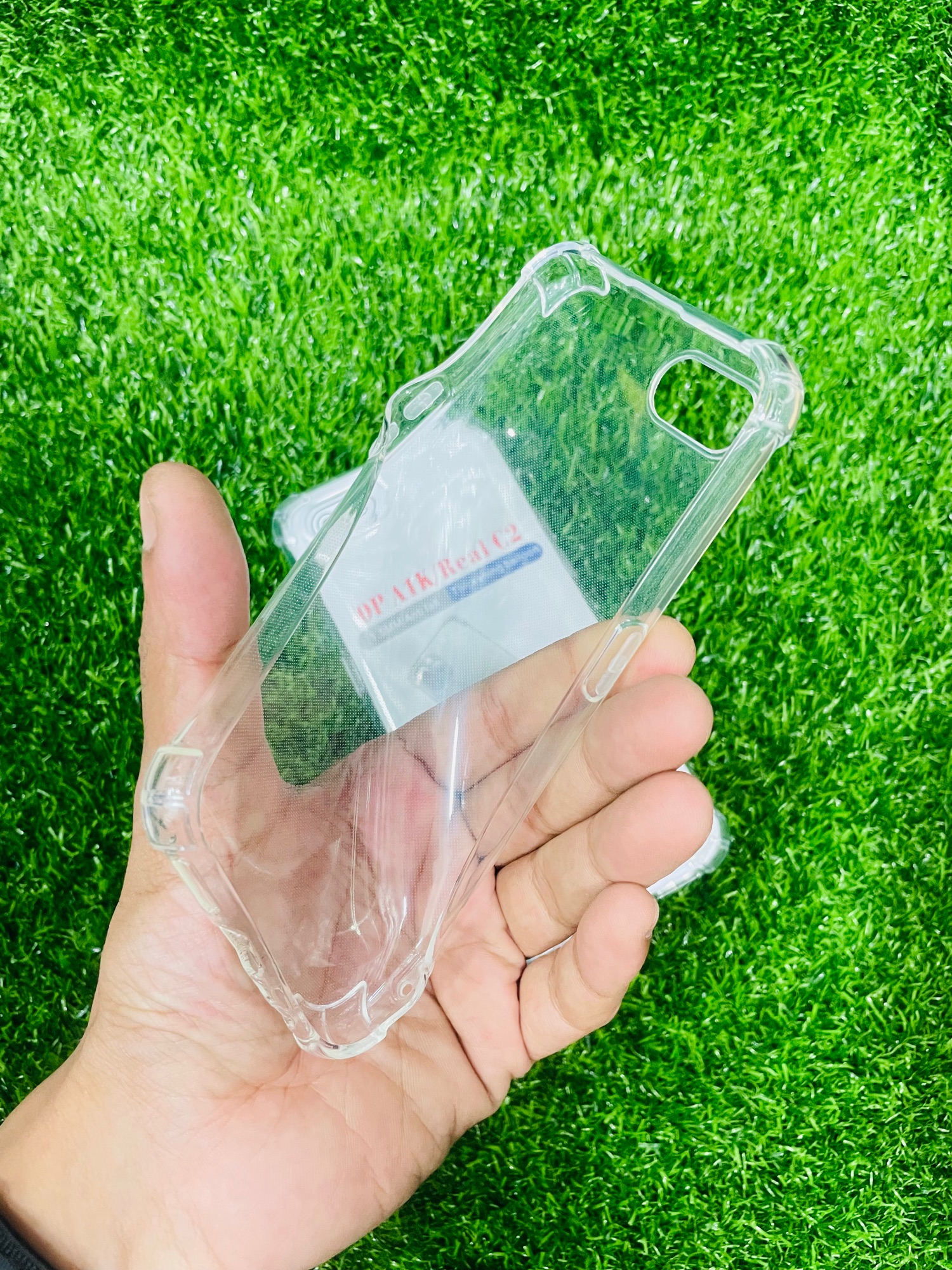 Picture of For Oppo A1K/Realme C2 Soft Transparent Shockproof Tpu Back Case/Cover  Water Colour, With Camera Bumper protection.