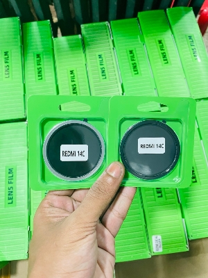 Picture of For Redmi 14C , LENS FILM Coverage Premium Quality Tempered Lens Glass Camera Protector.