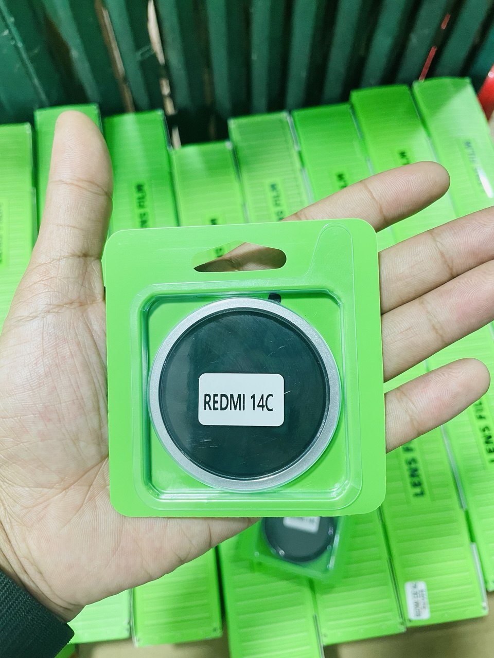 Picture of For Redmi 14C , LENS FILM Coverage Premium Quality Tempered Lens Glass Camera Protector.