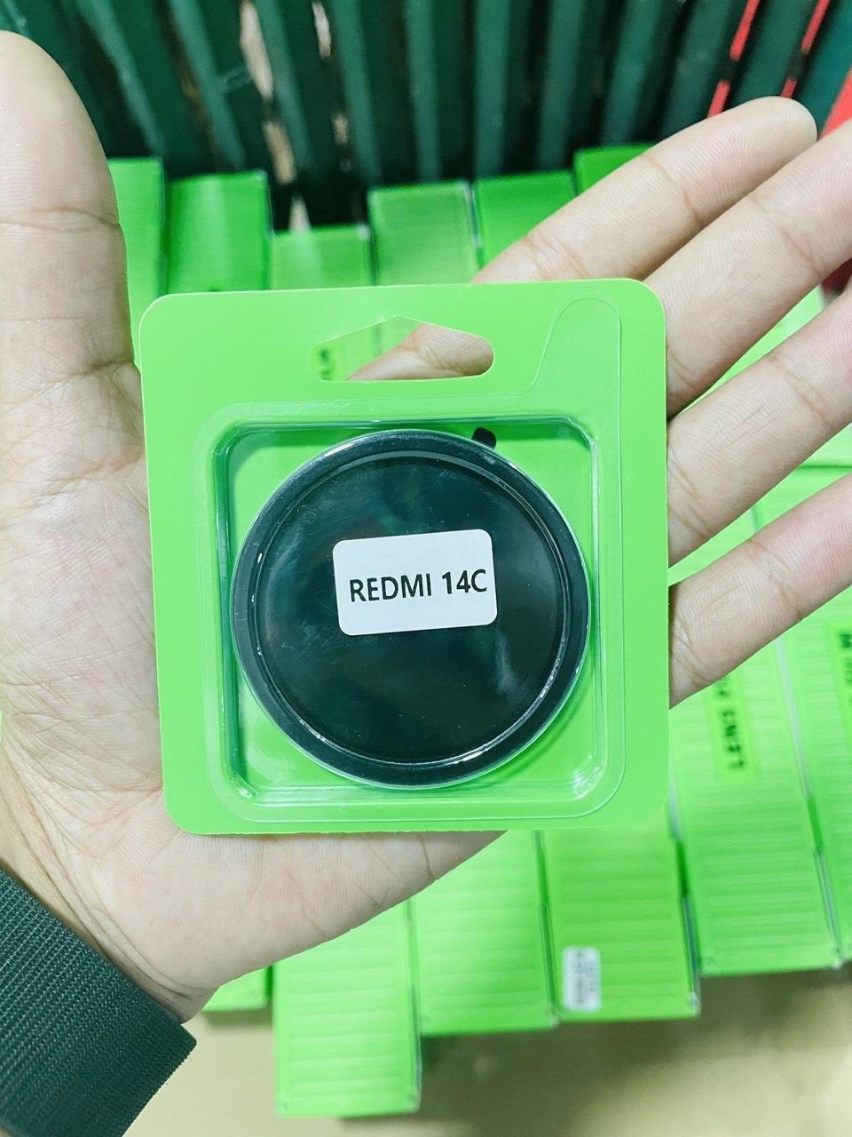 Picture of For Redmi 14C , LENS FILM Coverage Premium Quality Tempered Lens Glass Camera Protector.