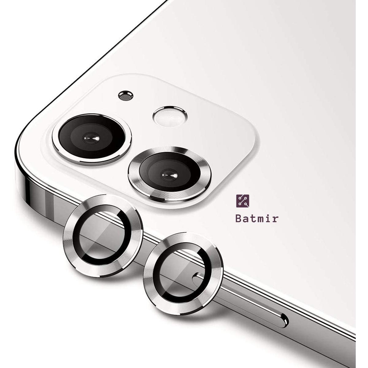 Picture of For Apple iPhone 11 White Camera Protector WSKEN Metal Ring Tempered Glass Camera Lens Protector