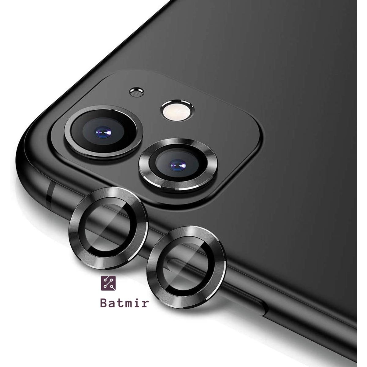 Picture of For Apple iPhone 12 Mini Black Camera Protector WSKEN Metal Ring Tempered Glass Camera Lens Protector